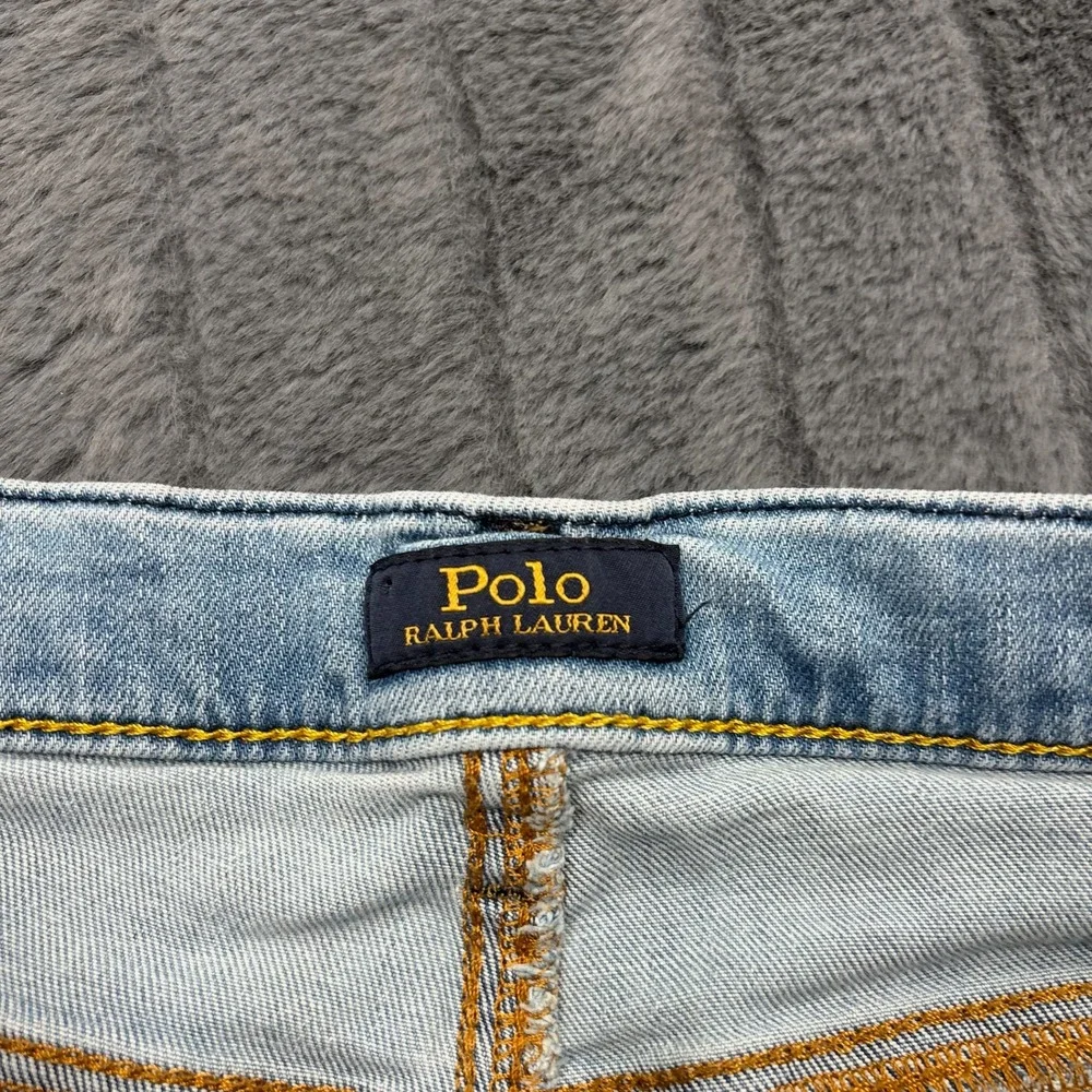Polo Ralph Lauren Eldridge Skinny Jeans Boys 18 Light Wash Blue Denim 10830